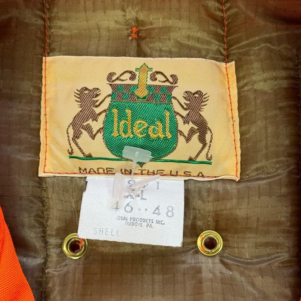 Vintage Ideal 1990s Orange Hunting Jacket XL - Picture 5 of 5